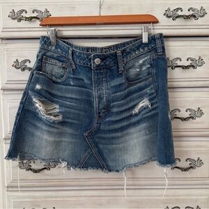 American Eagle Button Fly Denim Skirt